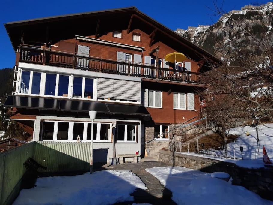 Apartment Chalet Im Sunnigen Usblick Wengen Dış mekan fotoğraf